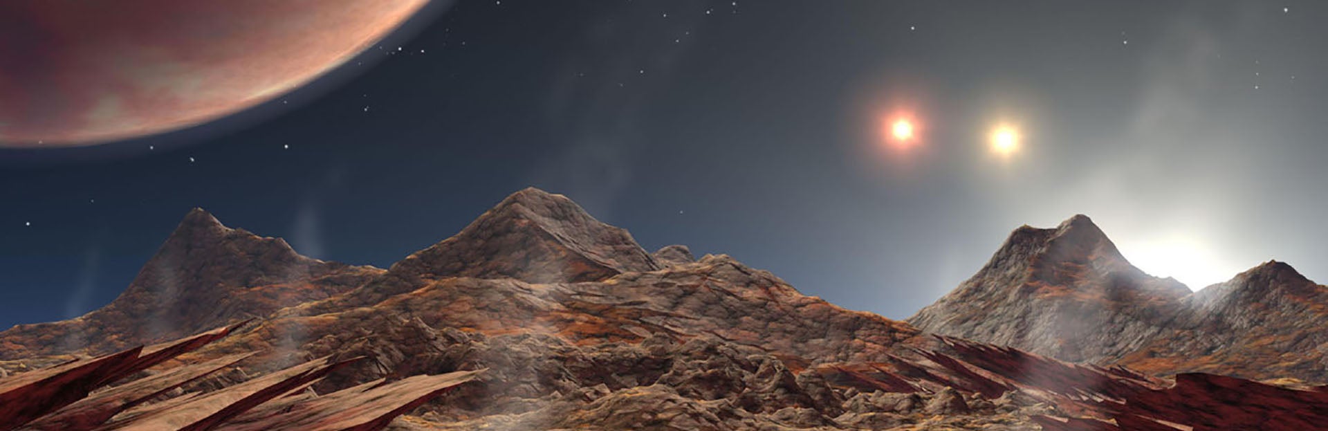Artist's animation of tight-knit triple-star system (c) NASA JPL